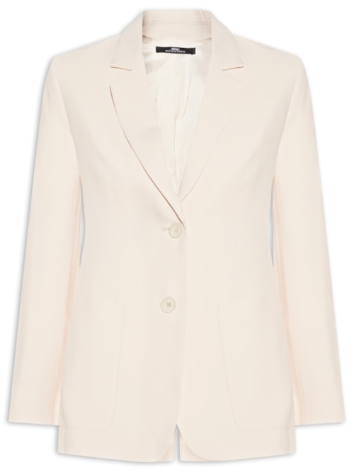 Blazer Feminino De Crepe Whitecap - Bege
