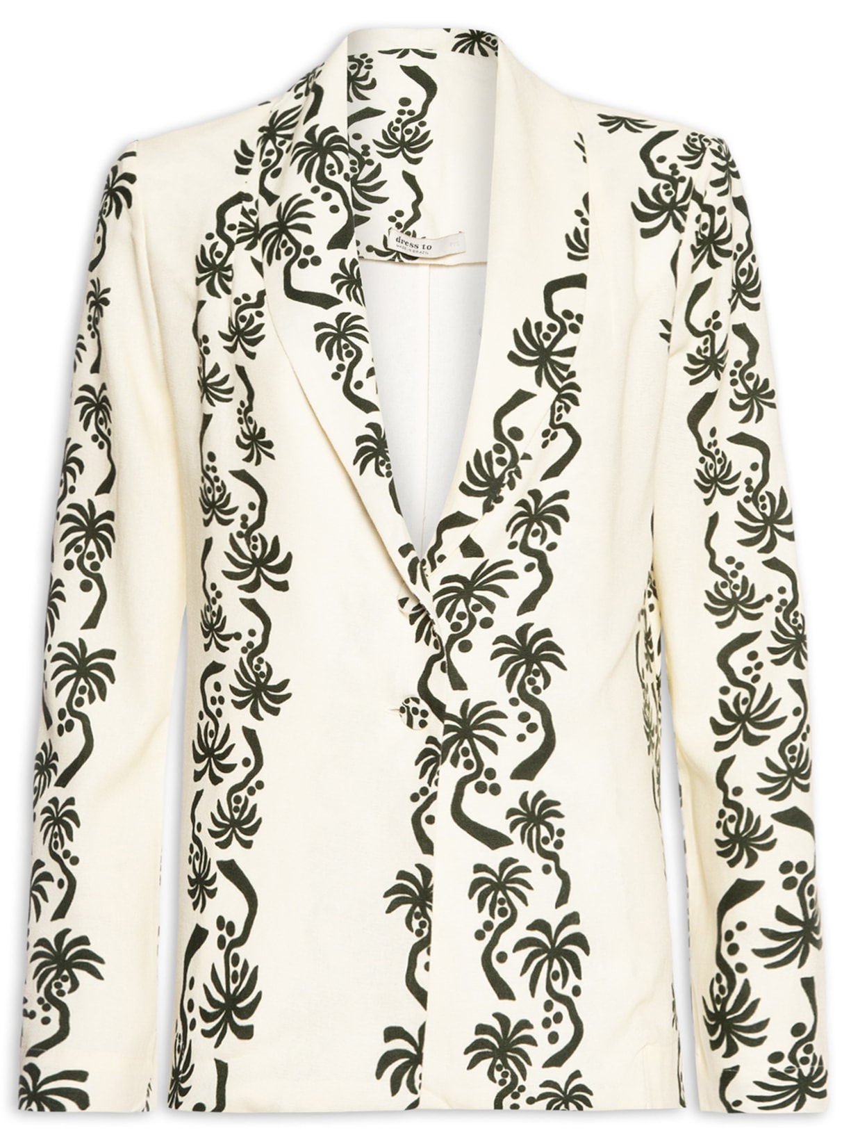 Blazer Feminino Estampa Aventureiro - Branco