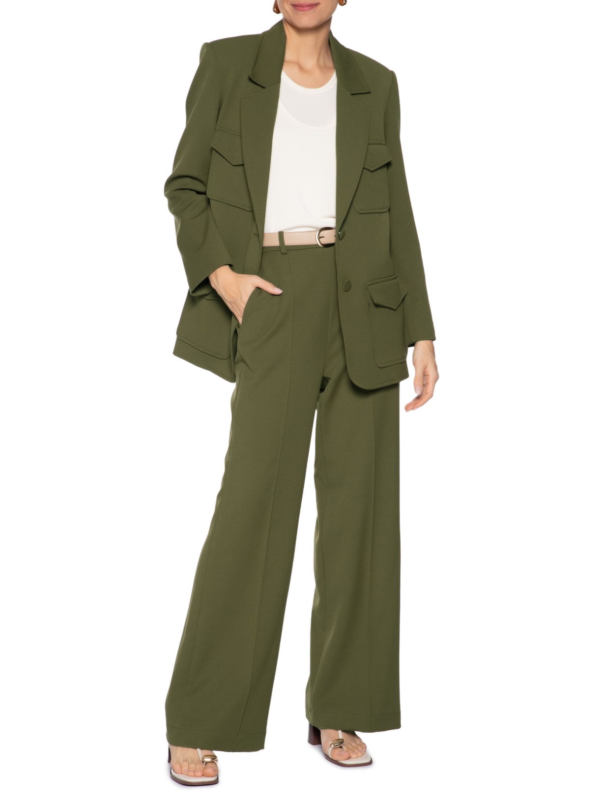 Blazer Feminino Kala Verde Carol Bassi