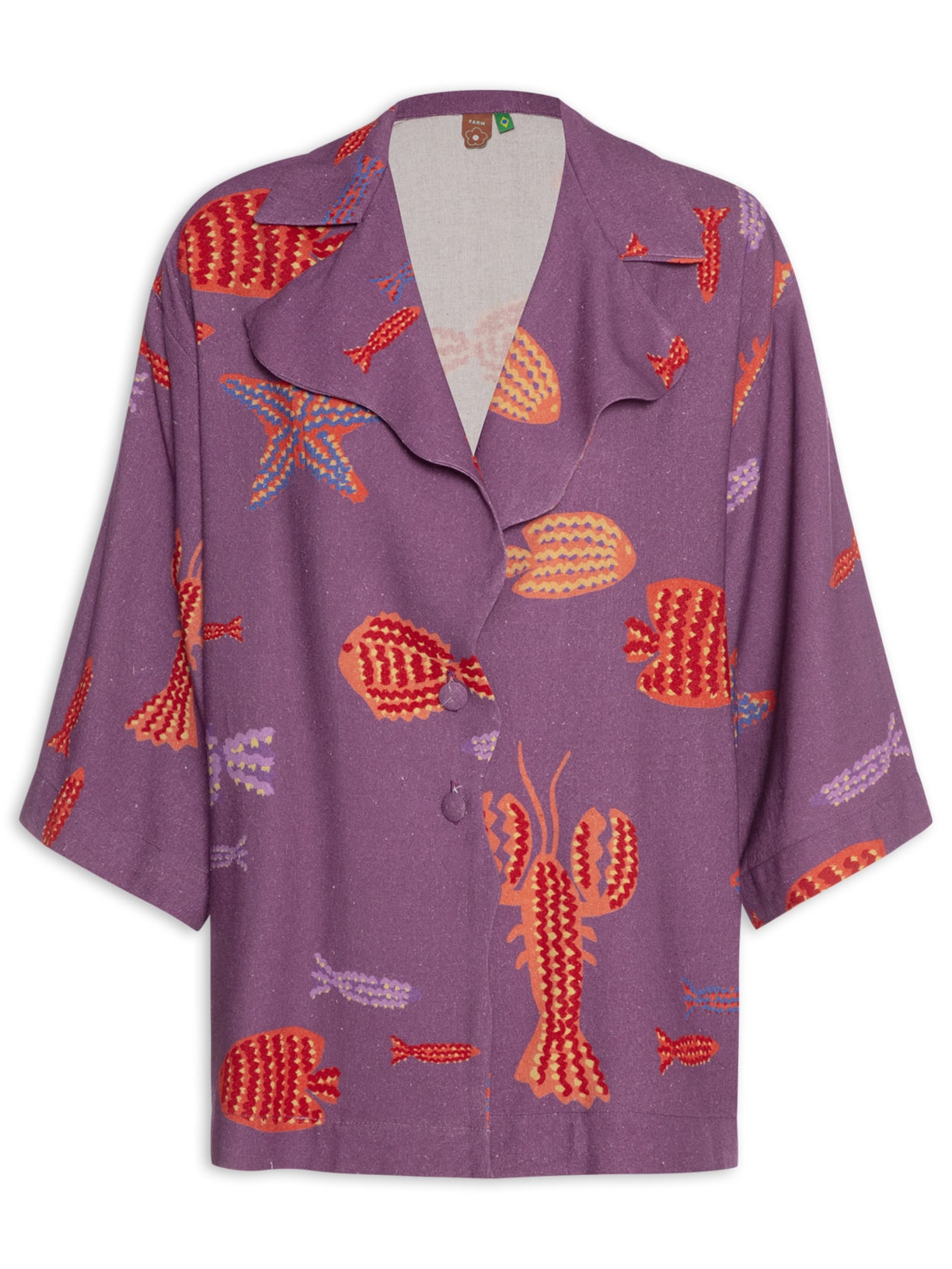 Blazer Feminino Kimono Maré Boa - Roxo