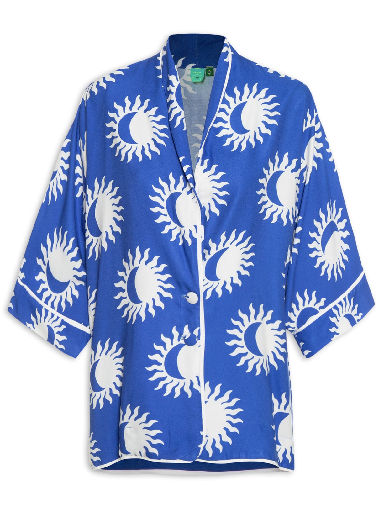 Blazer Feminino Kimono Maré De Sol - Azul