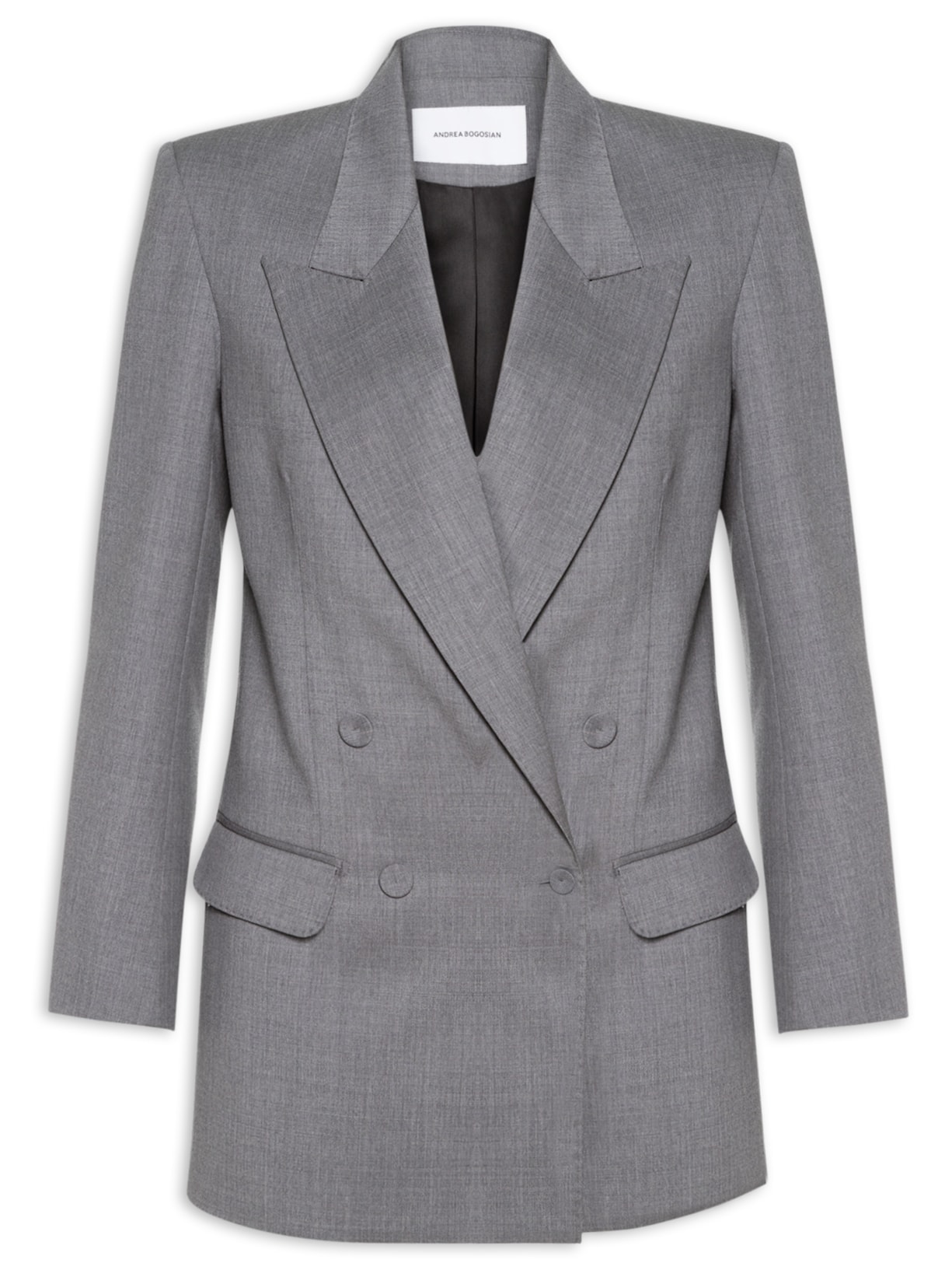 Blazer Feminino Lã Index - Cinza