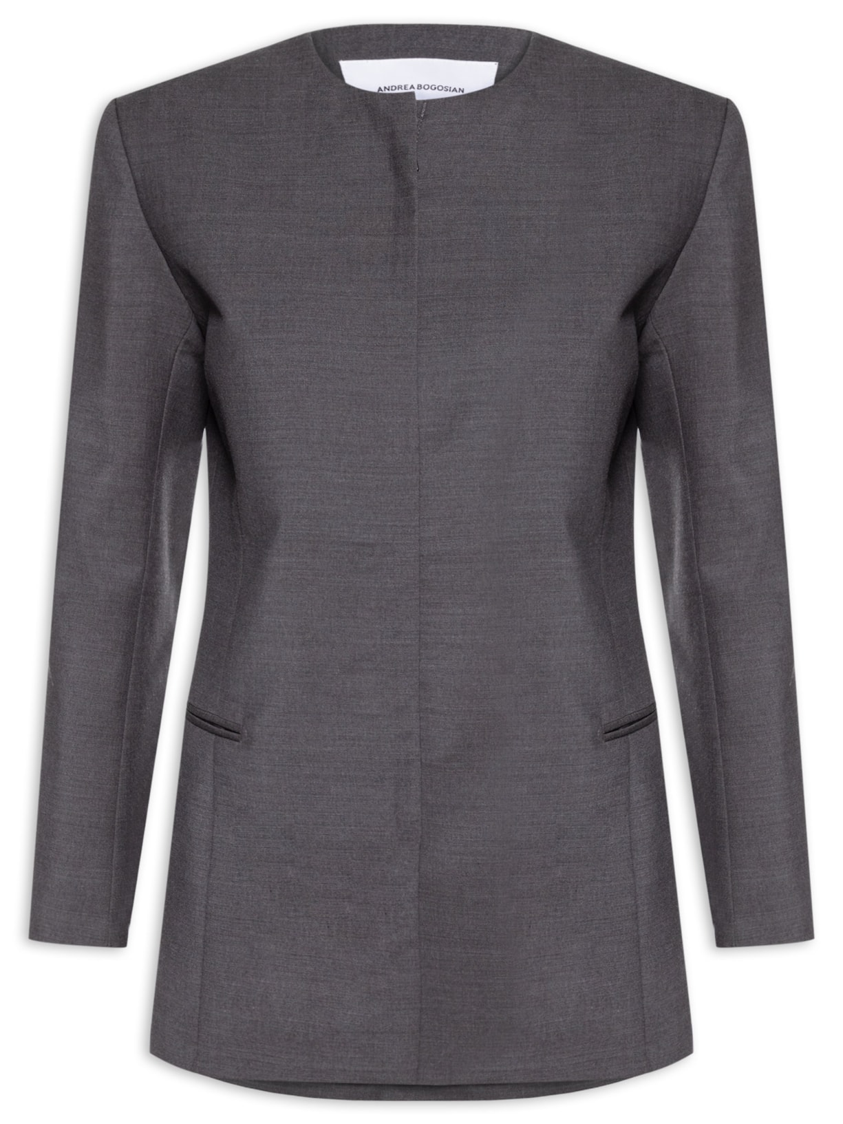 Blazer Feminino Lã Laine - Cinza