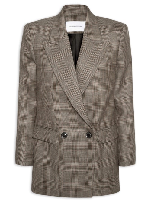 Blazer Feminino Lã - Marrom