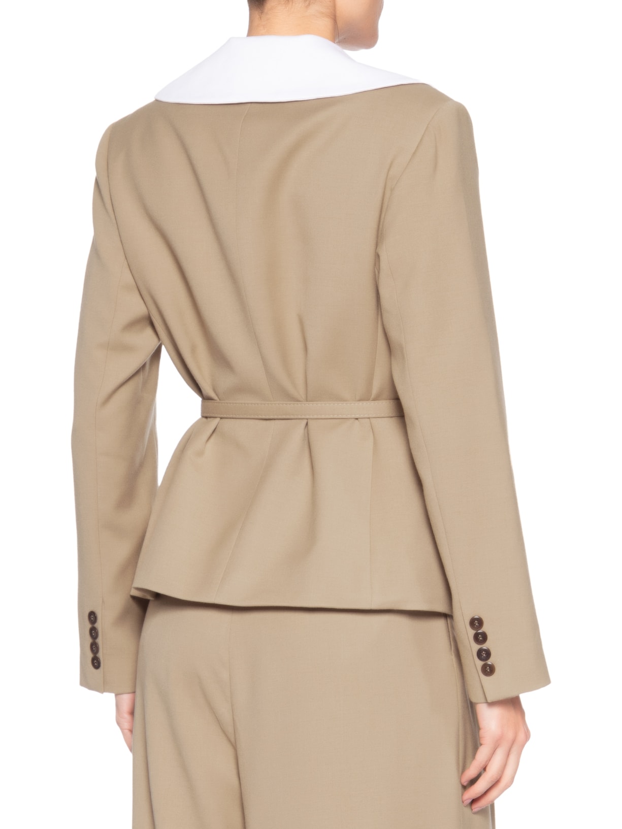 Blazer Feminino Lapilli Bege Carol Bassi