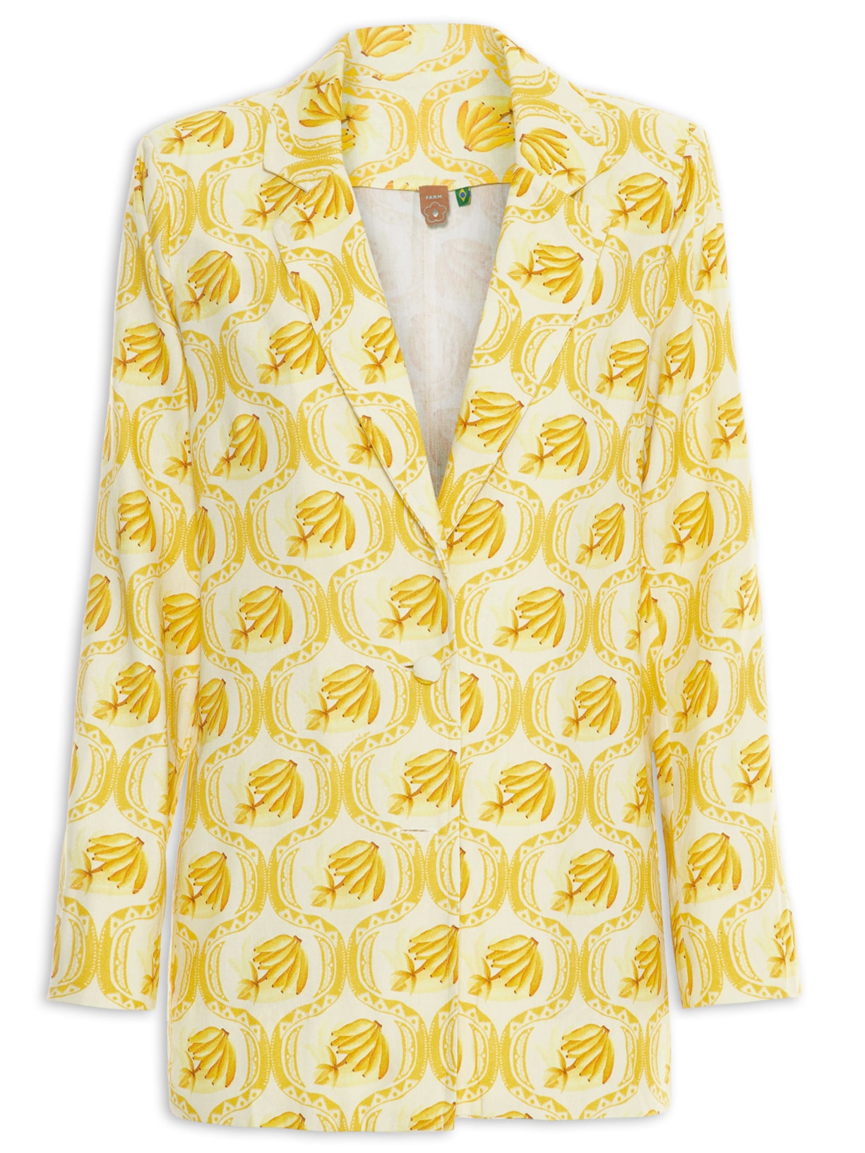 Blazer Feminino Lembrança De Verão Banana - Amarelo