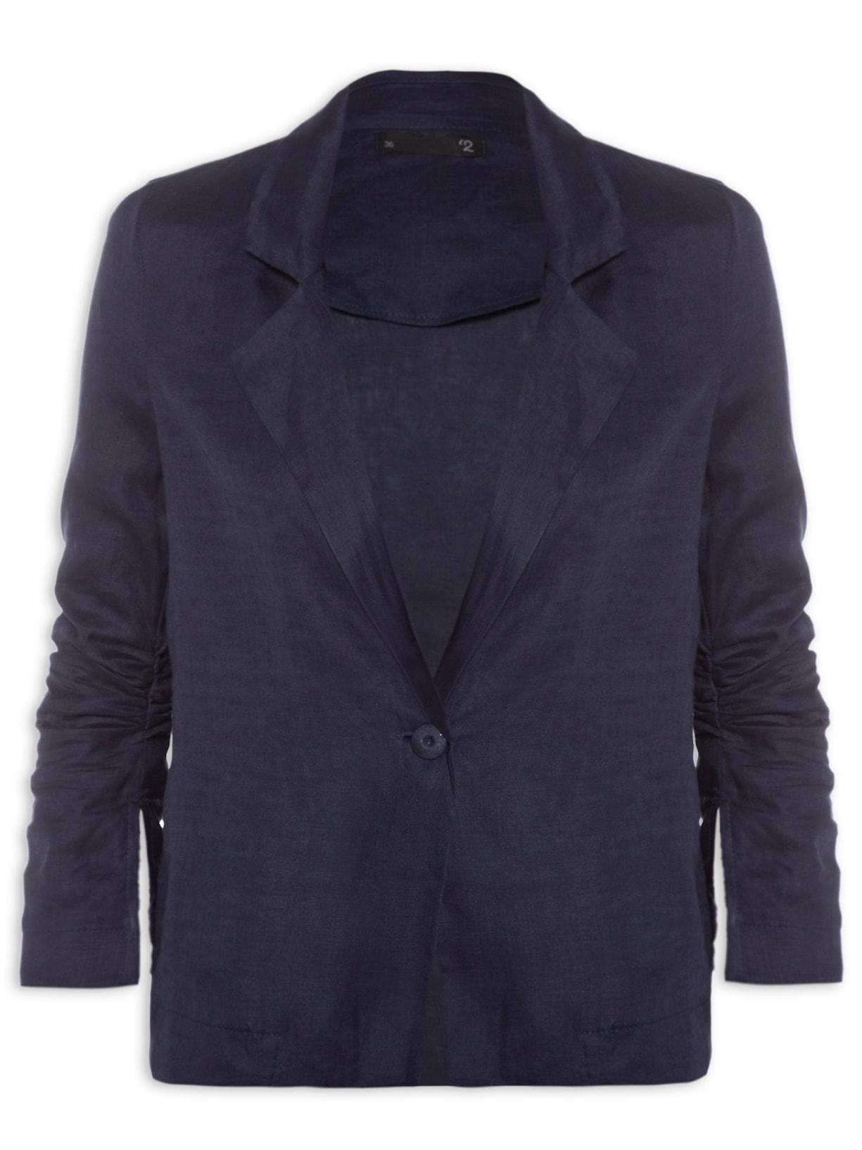 Blazer Feminino Linho - Azul