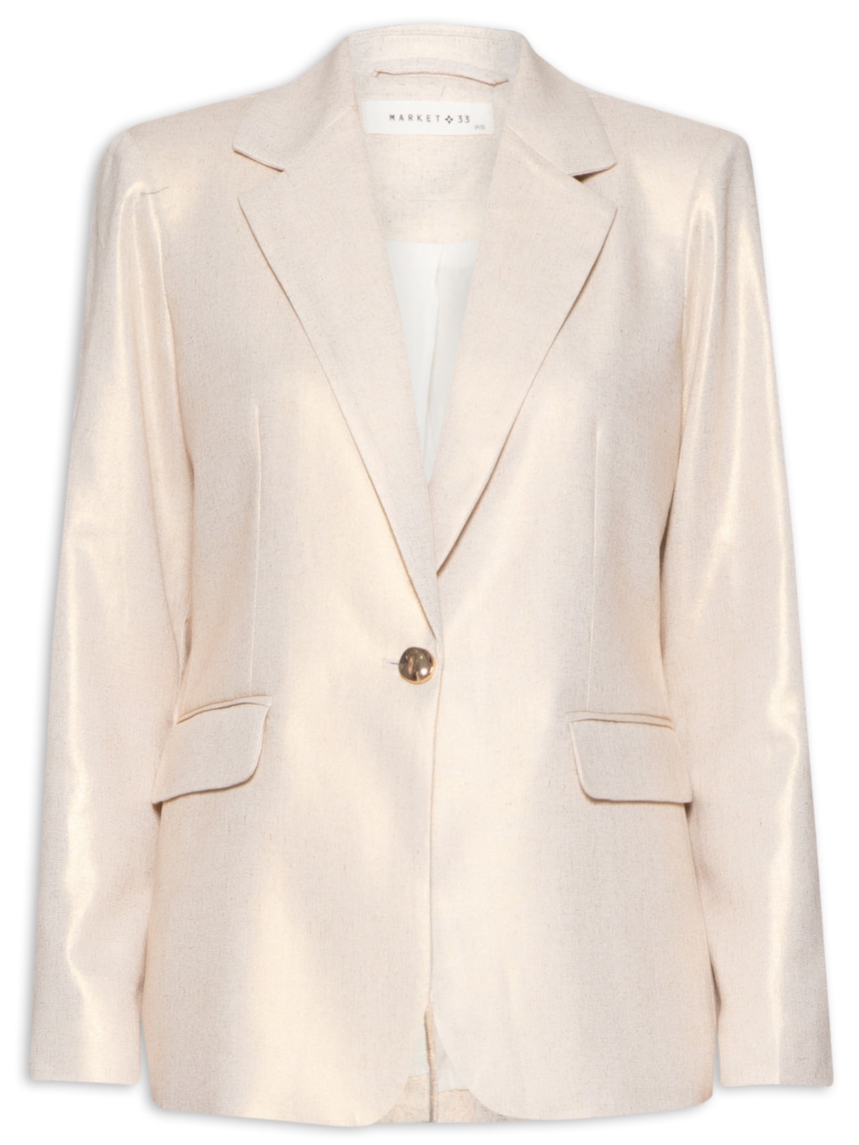 Blazer Feminino Linho - Bege