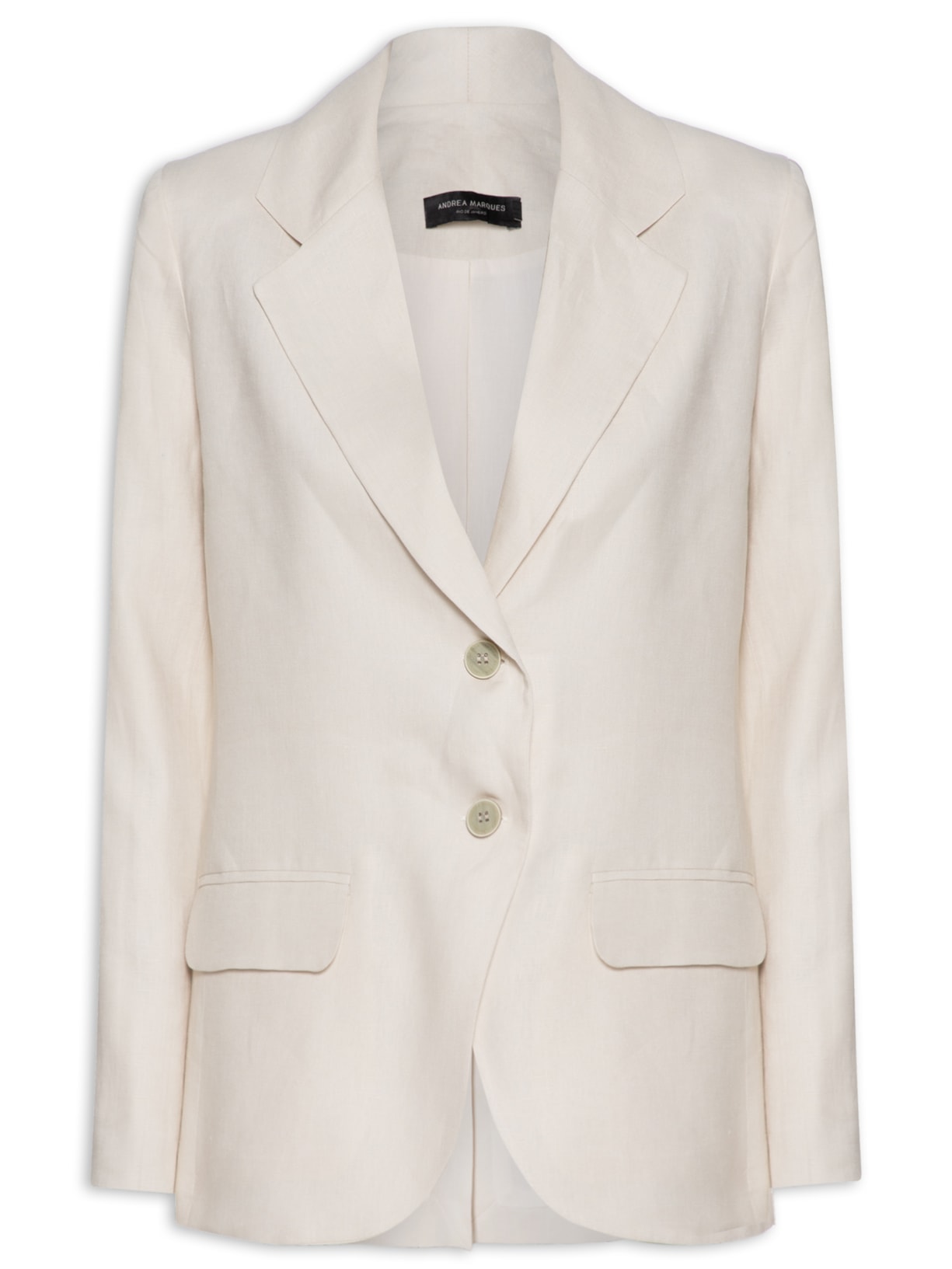 Blazer Feminino Linho Fianco - Bege