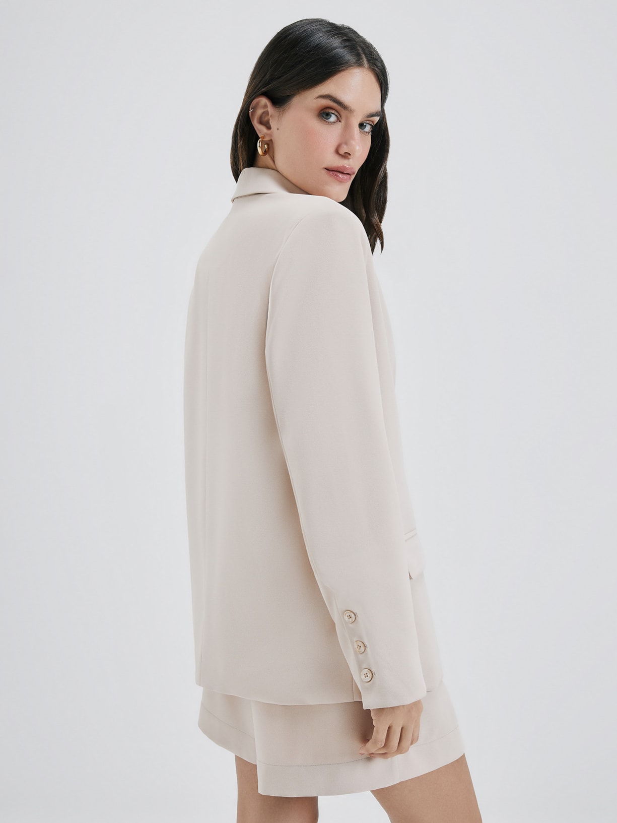 Blazer Feminino Liso - Bege - HERING + NV