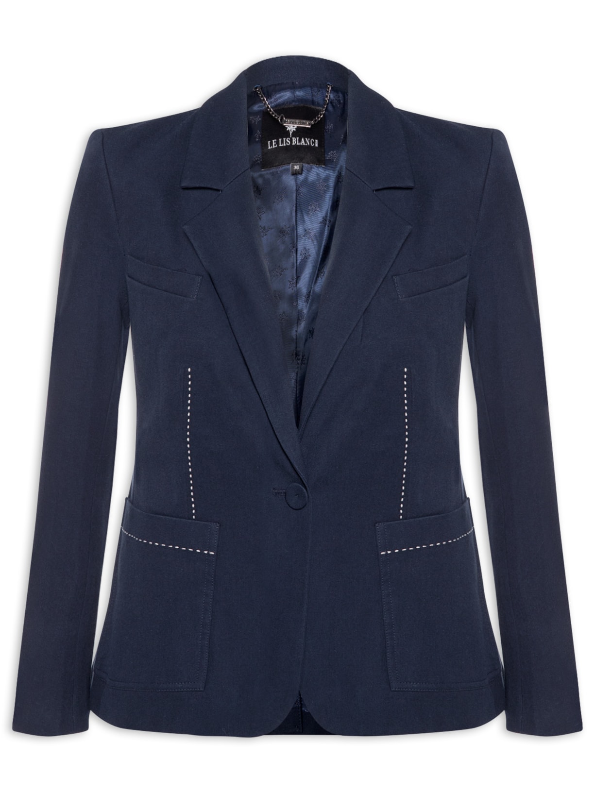 Blazer Feminino Livia Azul Le Lis