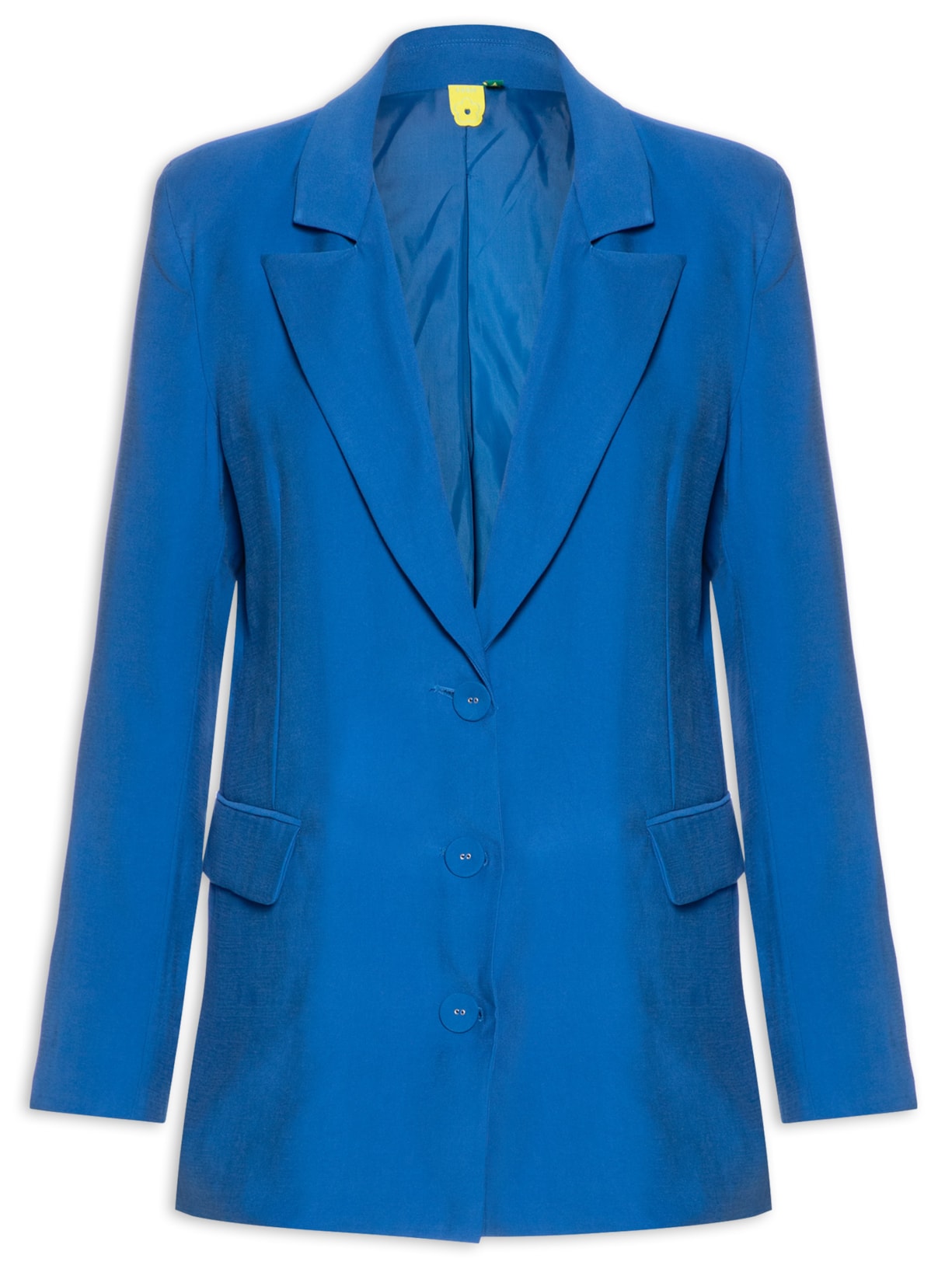 Blazer Feminino Longo - Azul