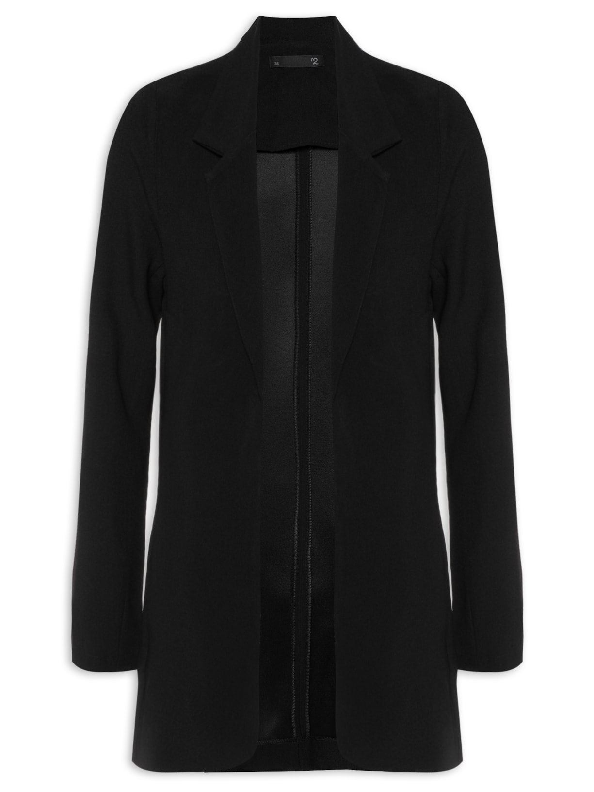 Blazer Feminino Longo - Preto