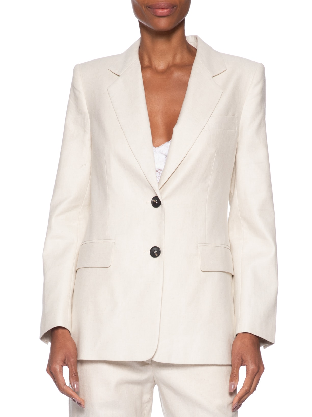 Blazer Feminino Melange Off White Animale