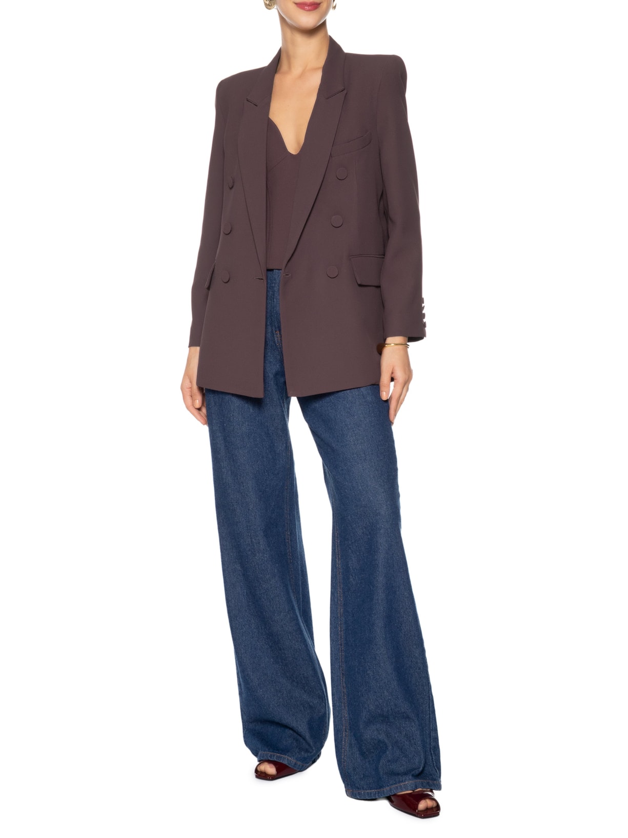 Blazer Feminino Merces Roxo  Iorane