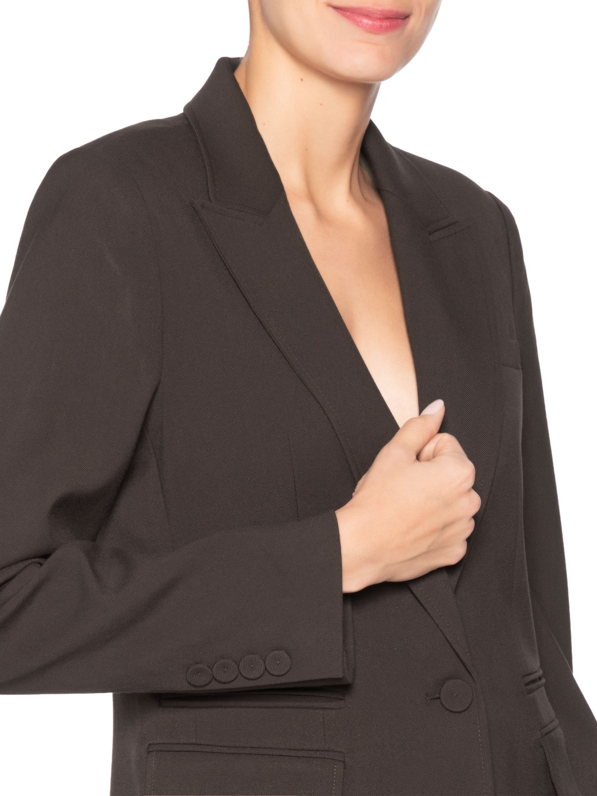 Blazer Feminino New Mary Twill Marrom Bo.bô