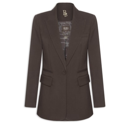 Blazer Feminino New Mary Twill – Marrom