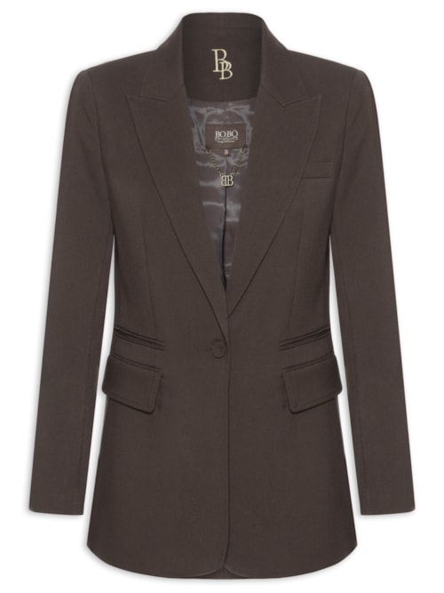 Blazer Feminino New Mary Twill – Marrom