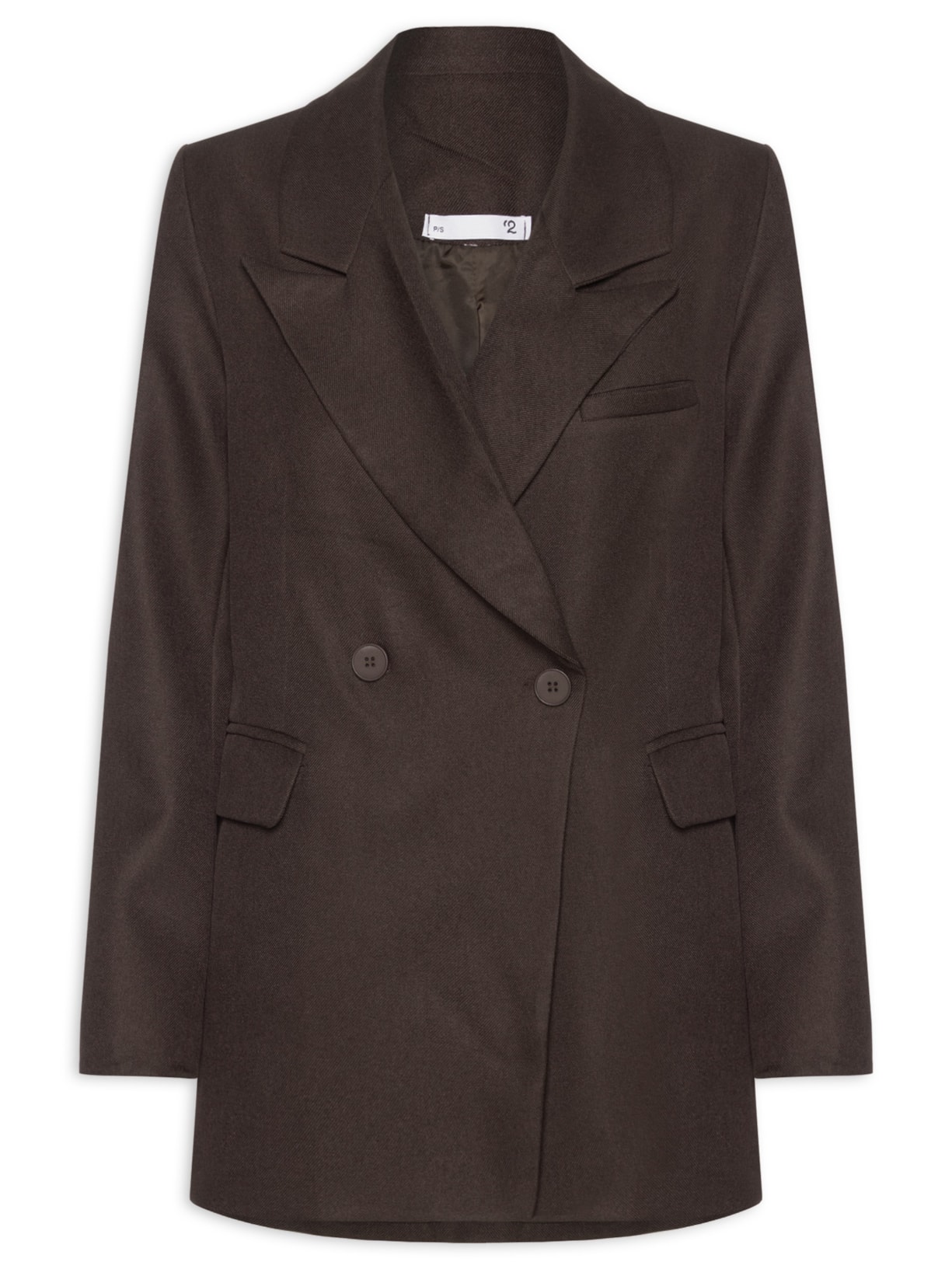 Blazer Feminino Oversized Alfaiataria Marrom '2Essential