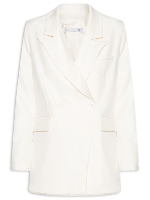Blazer Feminino Oversized Alfaiataria - Off White