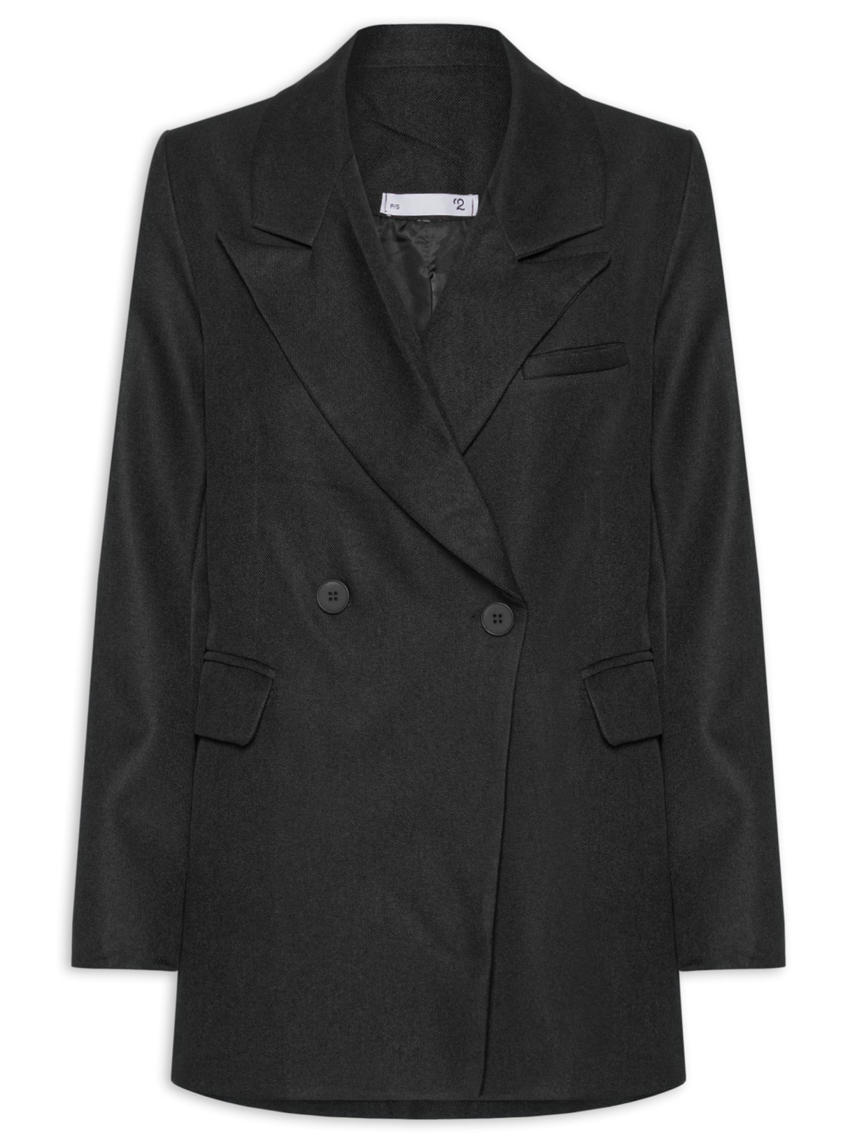 Blazer Feminino Oversized Alfaiataria Preto '2Essential