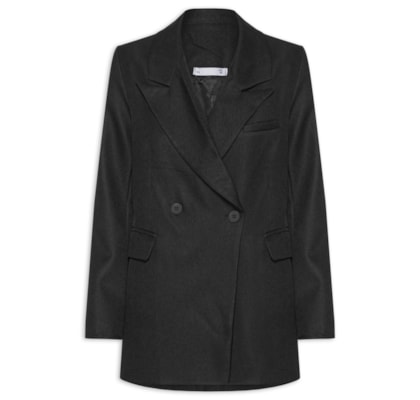 Blazer Feminino Oversized Alfaiataria - Preto