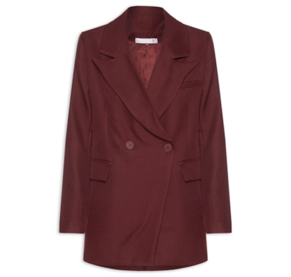 Blazer Feminino Oversized Alfaiataria - Vermelho