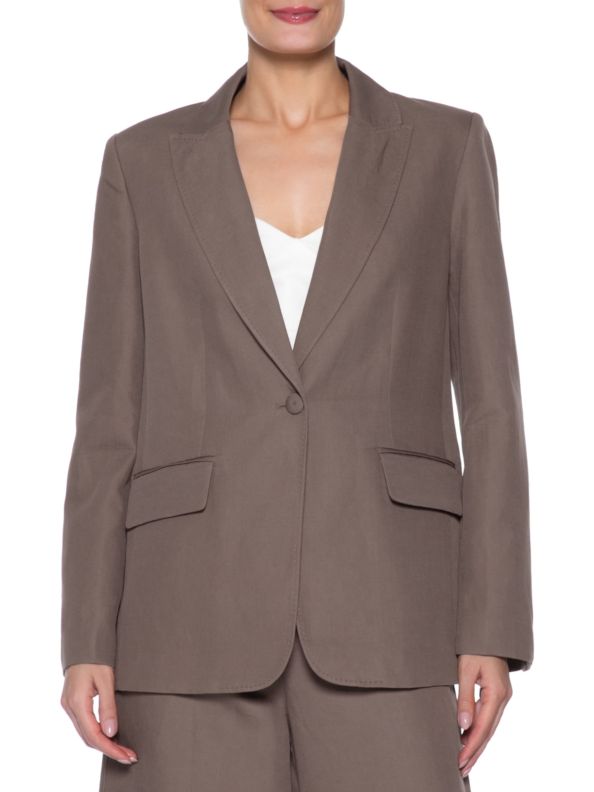 Blazer Feminino Renata Marrom Le Lis