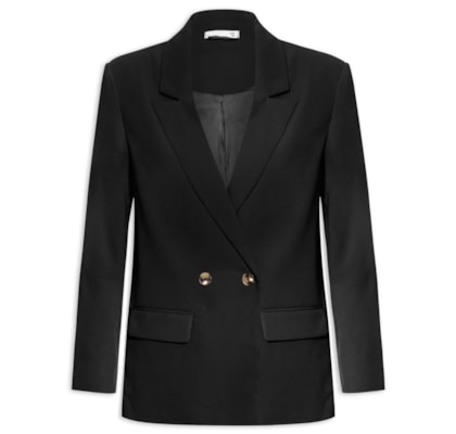 Blazer Feminino Reto - Preto