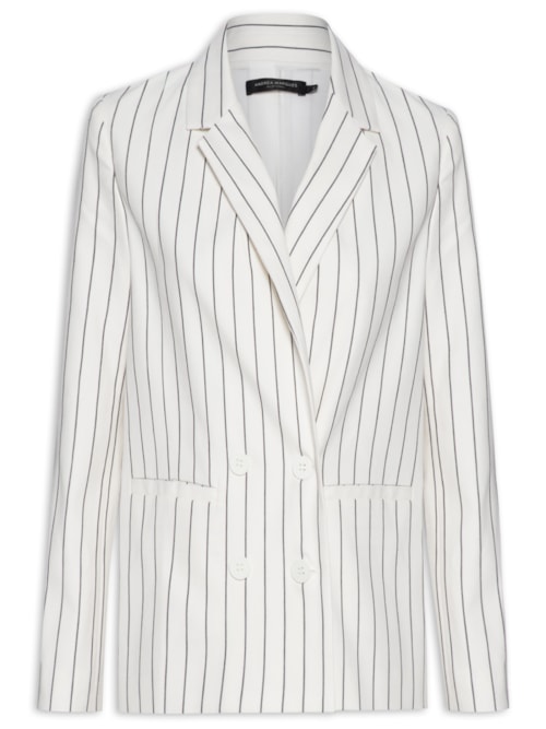 Blazer Feminino Reto Transpasse - Off White
