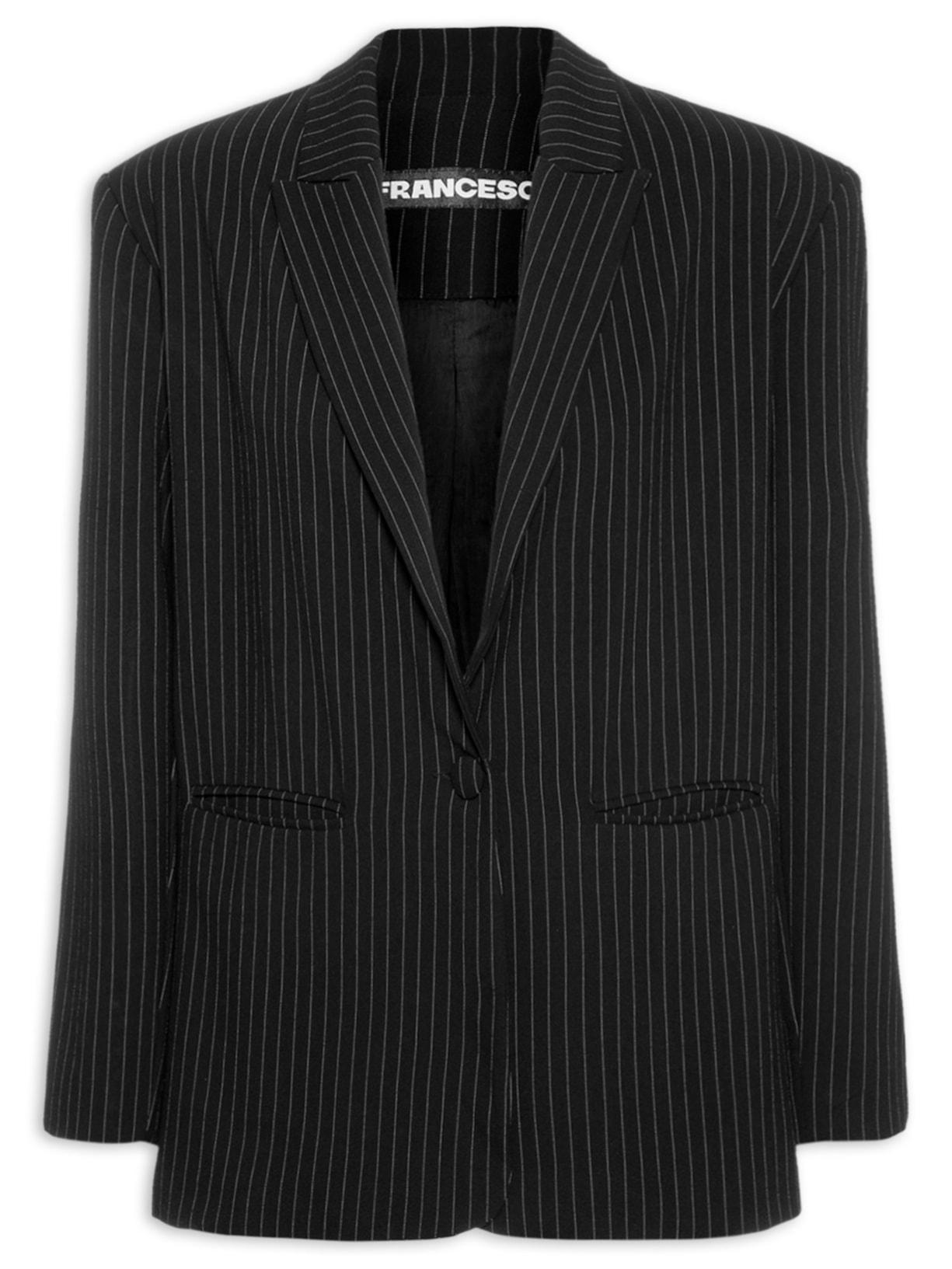 Blazer Feminino Risca - Preto