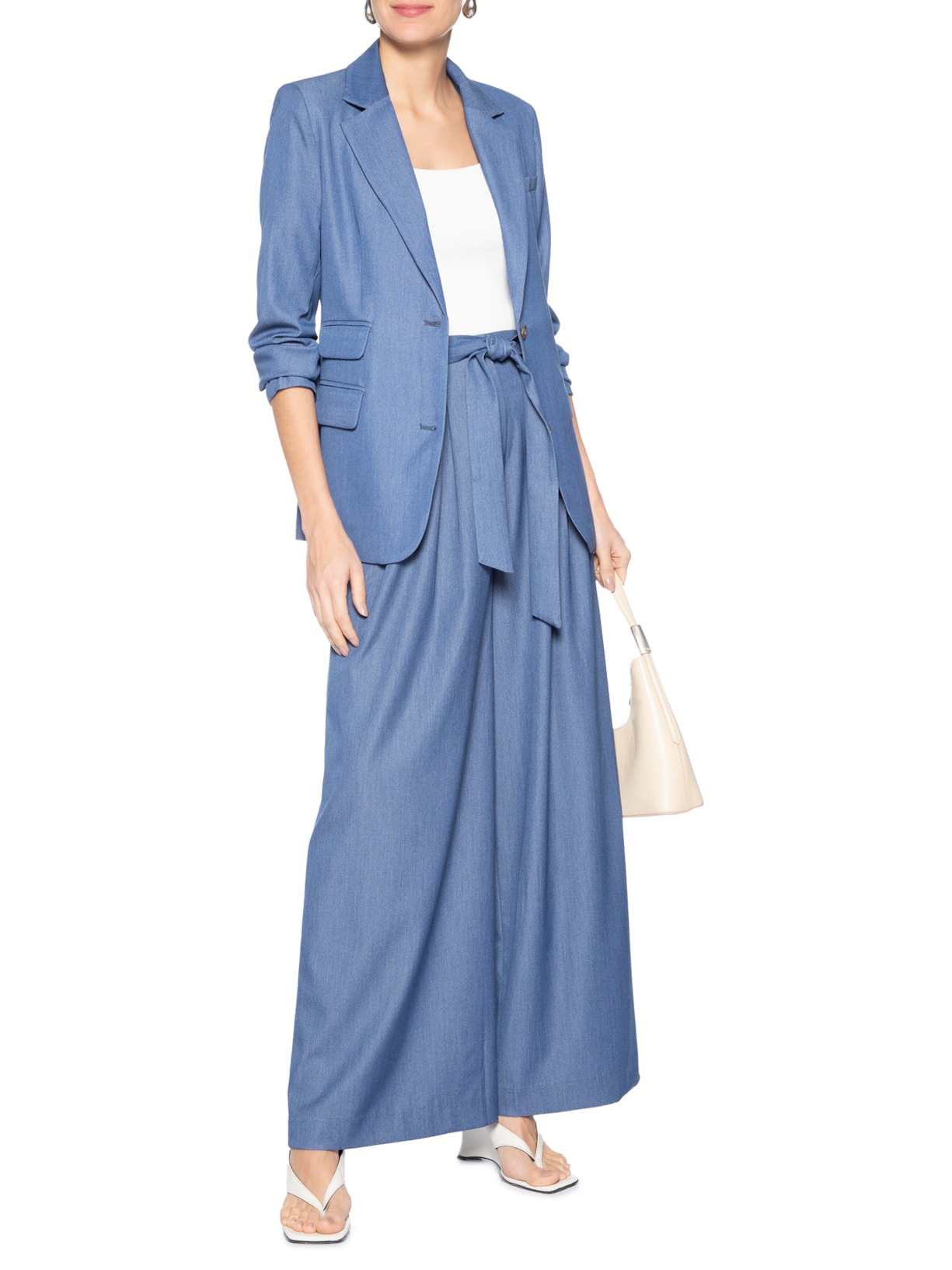 Blazer Feminino Sarah Azul Le Lis