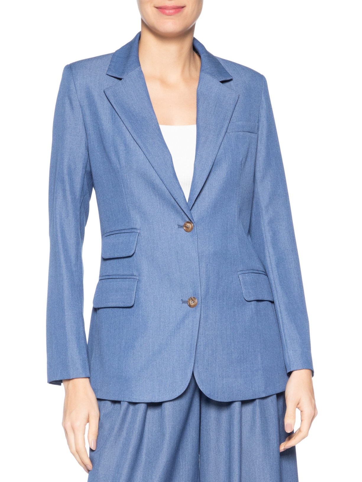 Blazer Feminino Sarah Azul Le Lis