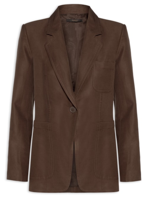 Blazer Feminino Slim Brumas - Marrom