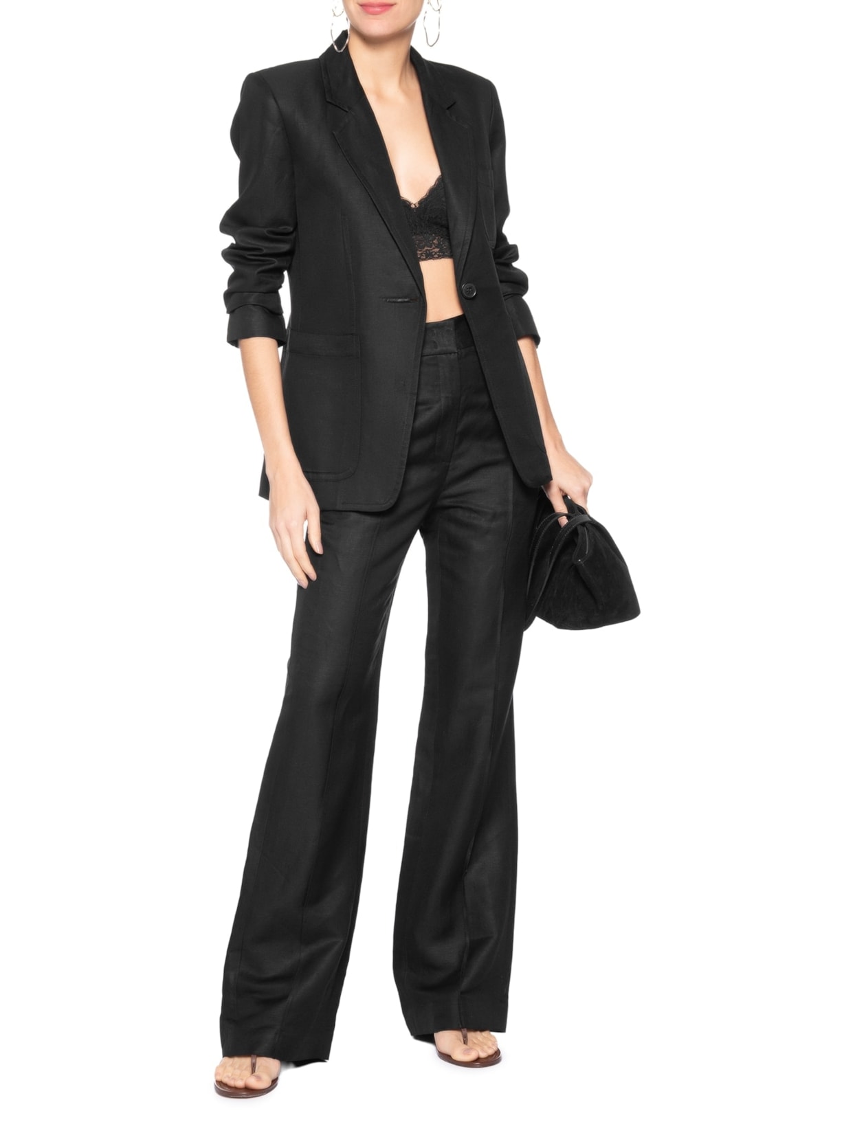 Blazer Feminino Slim Brumas Preto Animale
