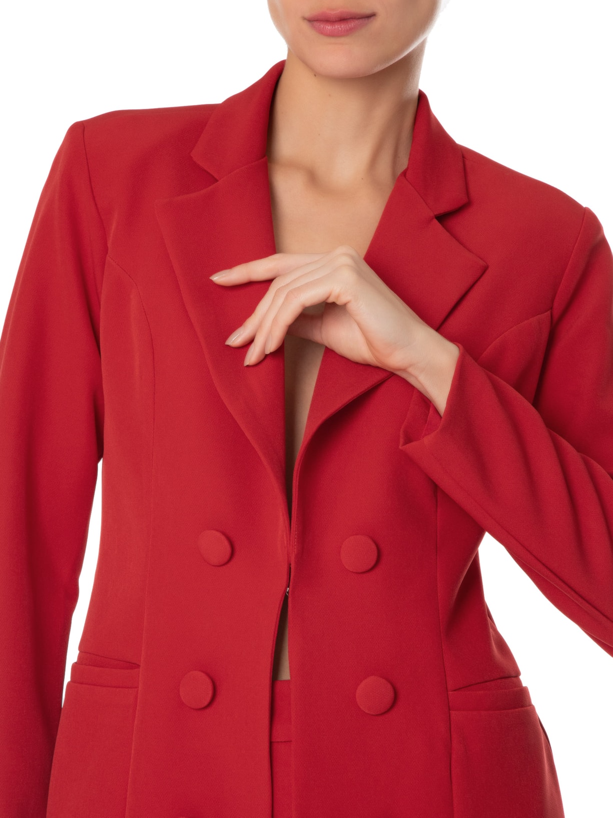 Blazer Feminino Slim Vermelho Nui Nui