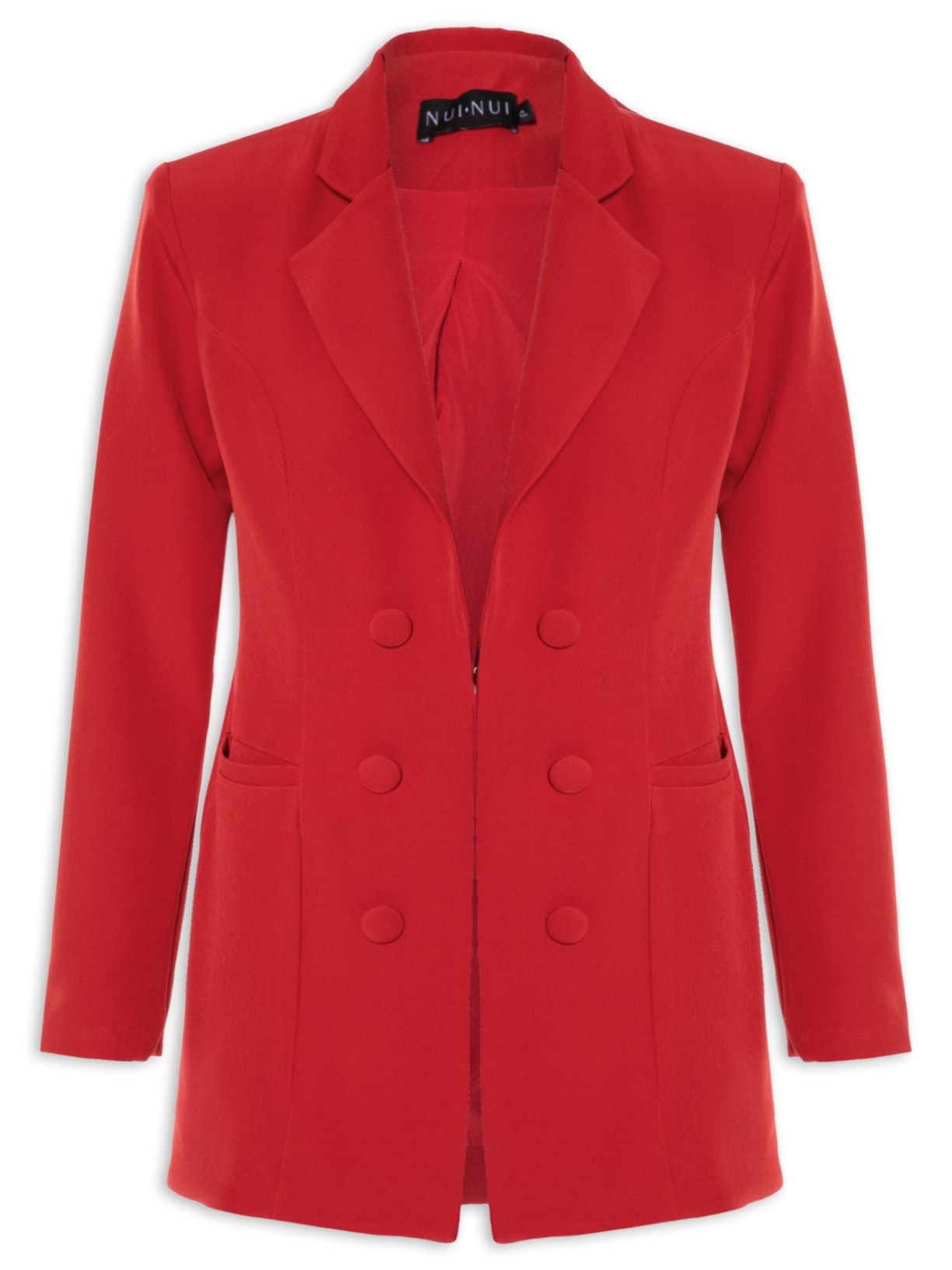 Blazer Feminino Slim Vermelho Nui Nui