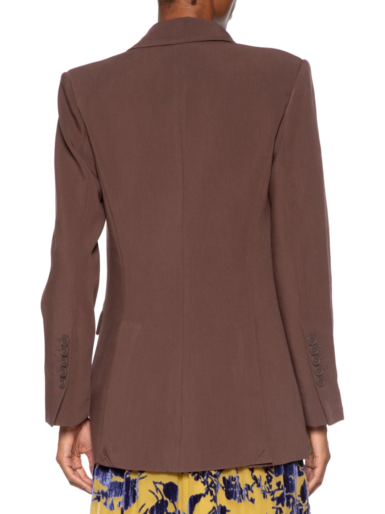 Blazer Feminino Slim Voyage Marrom Animale