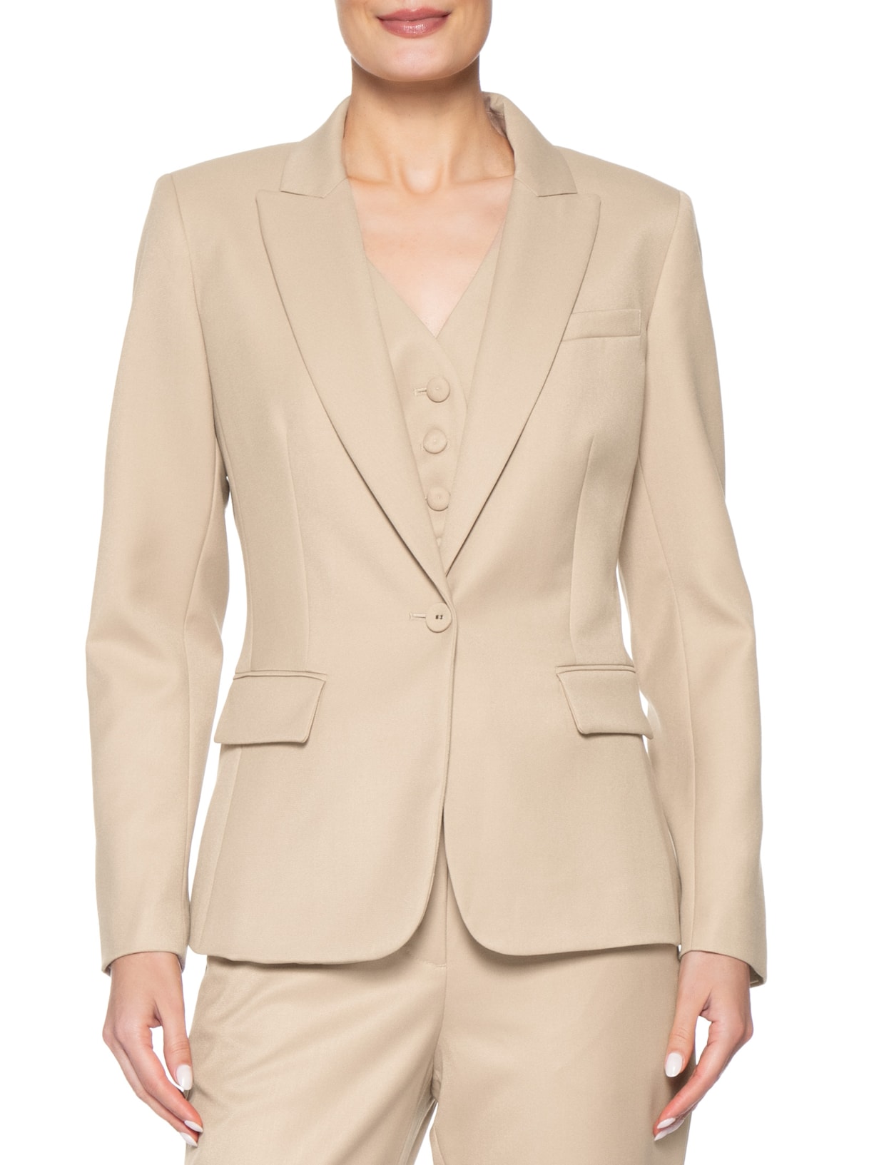 Blazer Feminino Stella Bege Le Lis