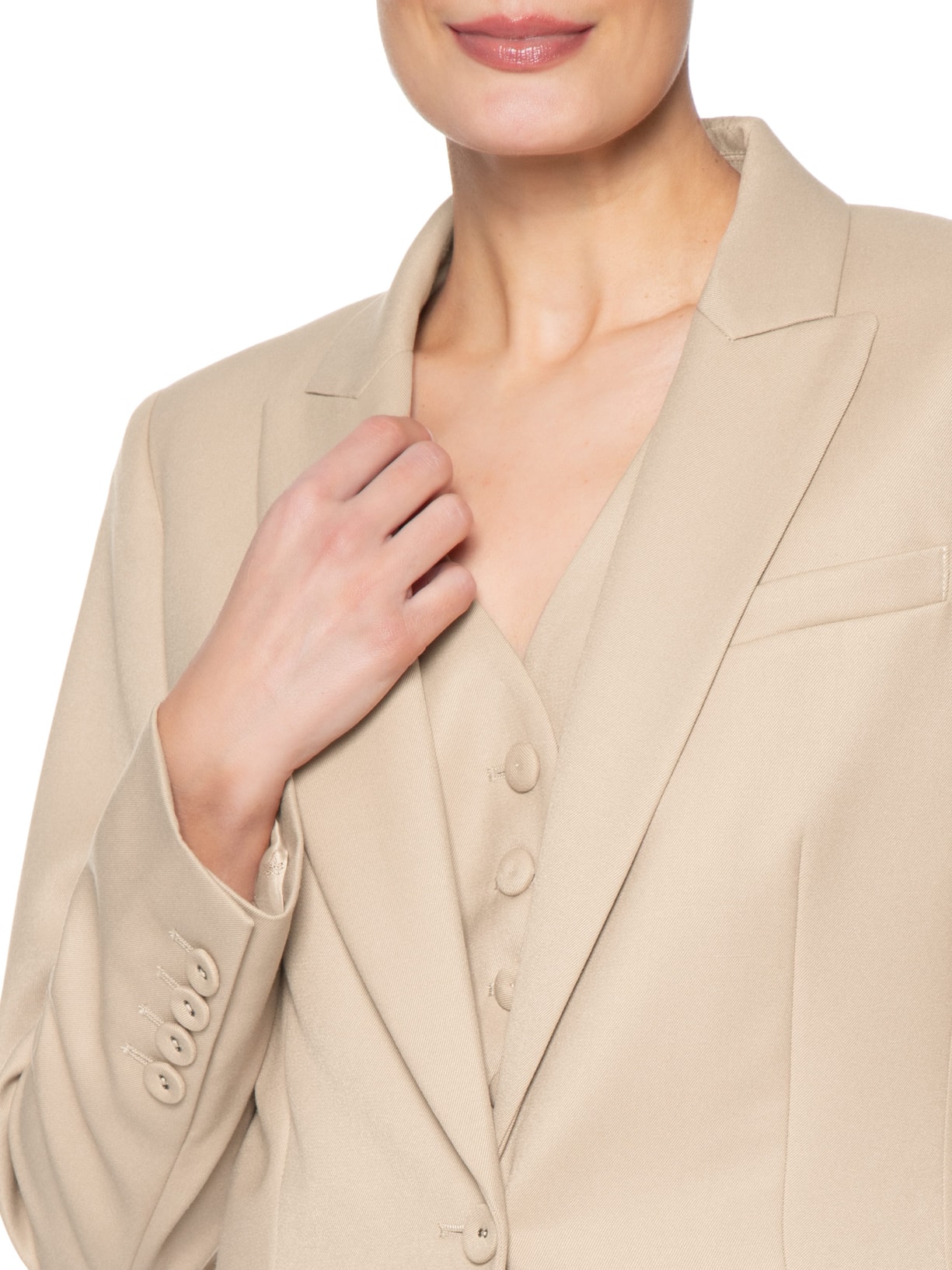 Blazer Feminino Stella Bege Le Lis