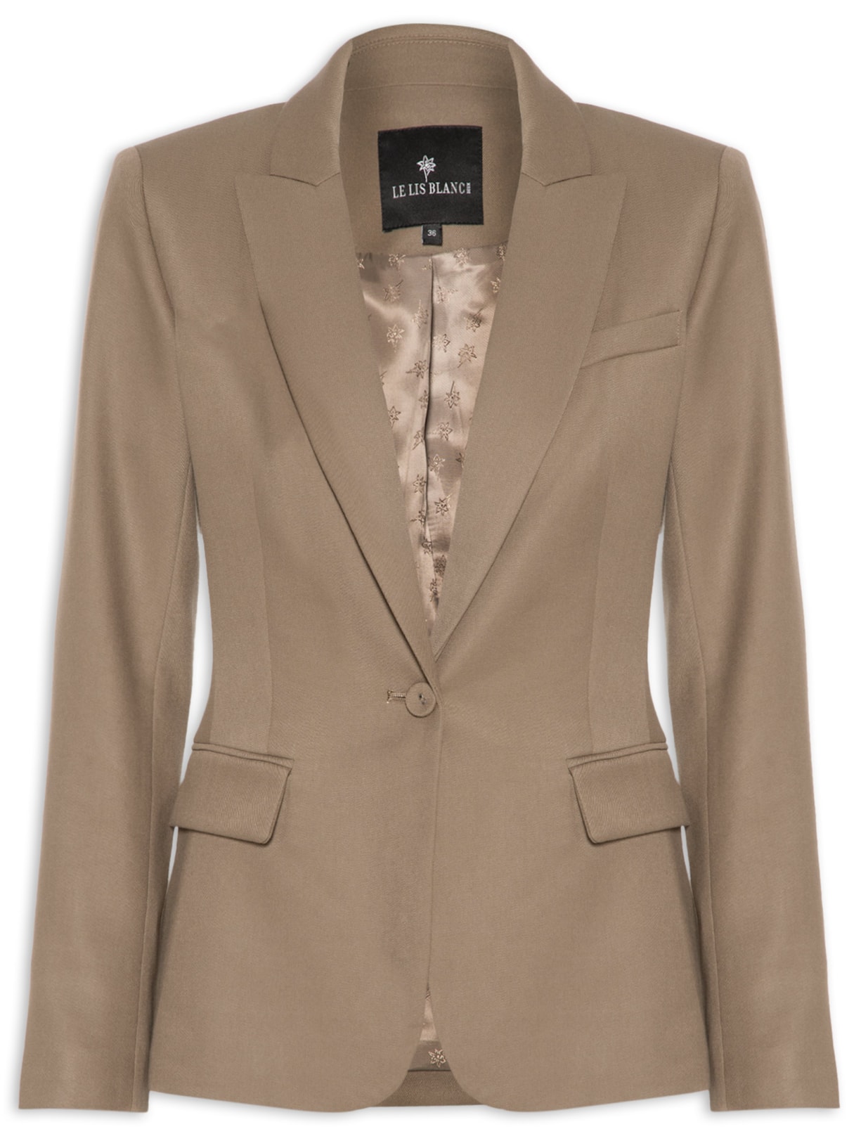 Blazer Feminino Stella Marrom Le Lis