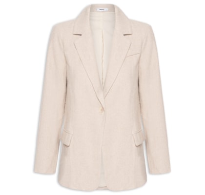 Blazer Feminino Texturizado - Bege