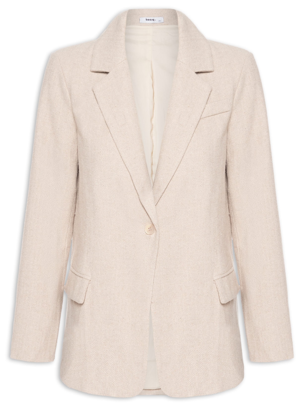 Blazer Feminino Texturizado - Bege