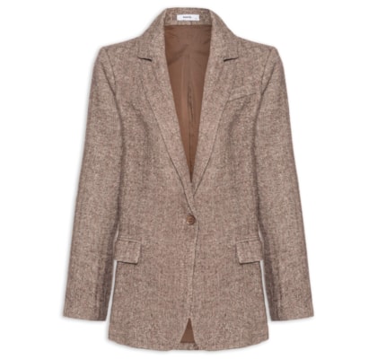 Blazer Feminino Texturizado - Bege