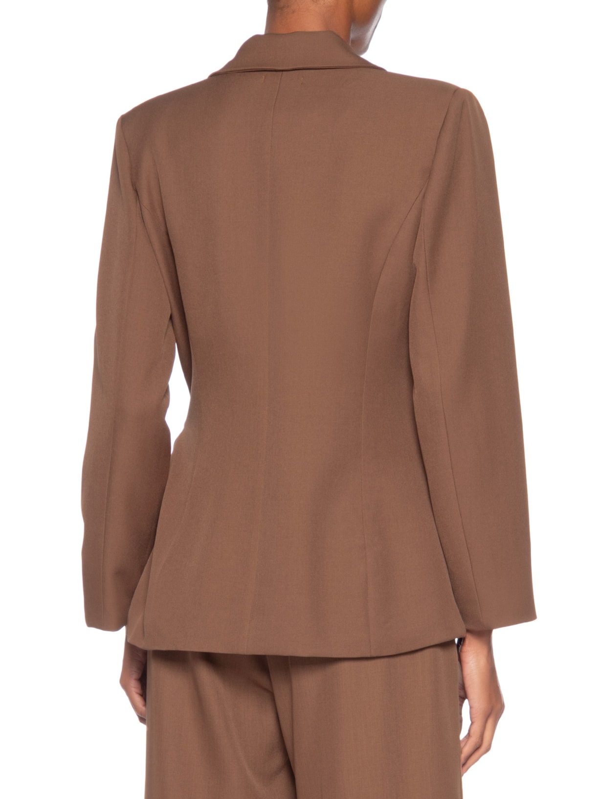 Blazer Feminino Transpassado – Marrom Basiq