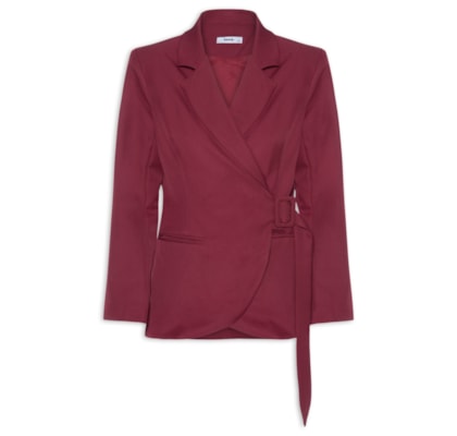 Blazer Feminino Transpassado – Vermelho