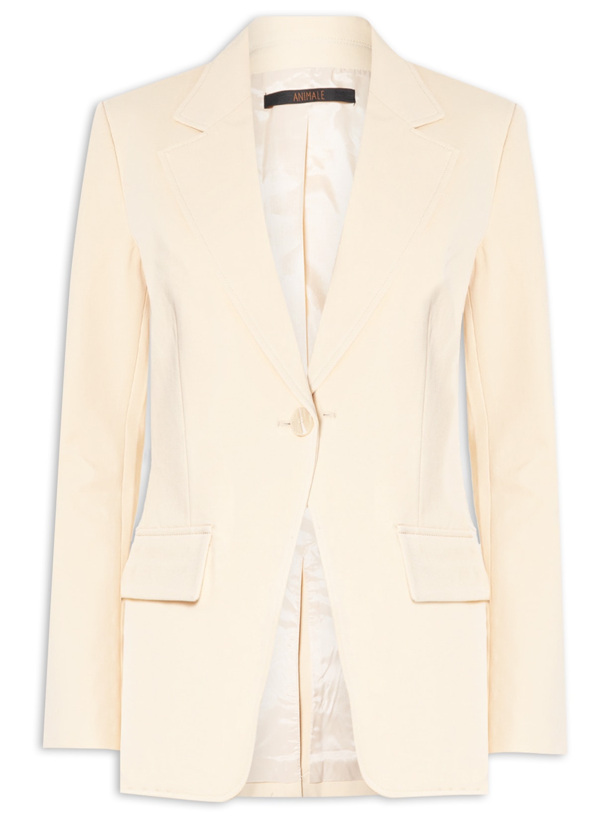 Blazer Feminino Uno Madeira - Bege