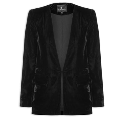 Blazer Feminino Veludo Haley - Preto
