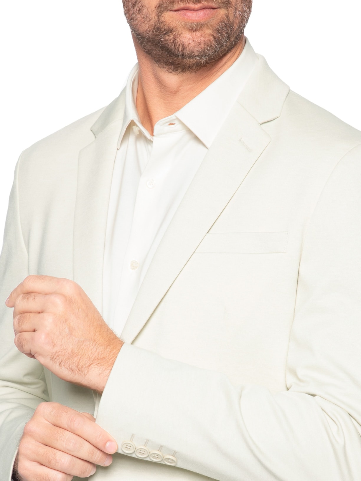 Blazer Masculino Alfaiataria Tech Soft Movement Branco '2 Essential