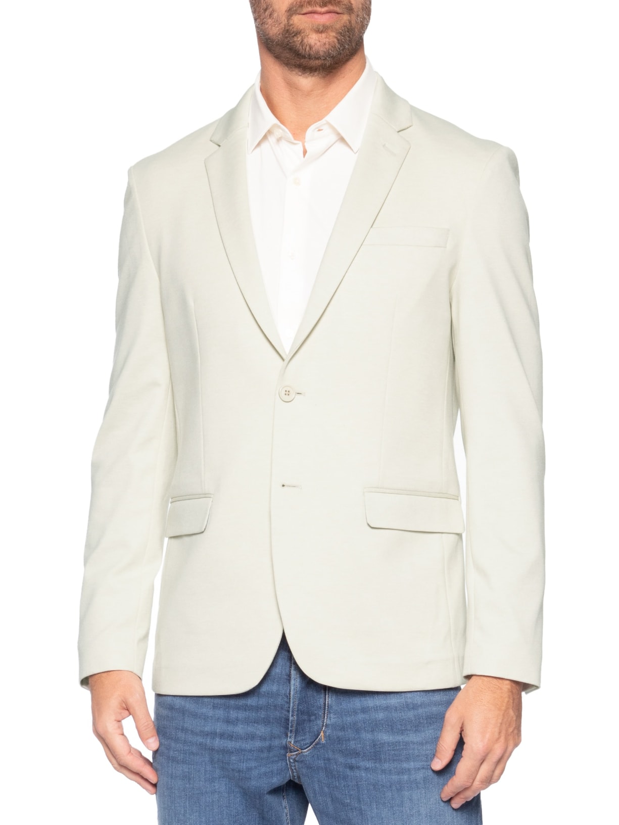 Blazer Masculino Alfaiataria Tech Soft Movement Branco '2 Essential